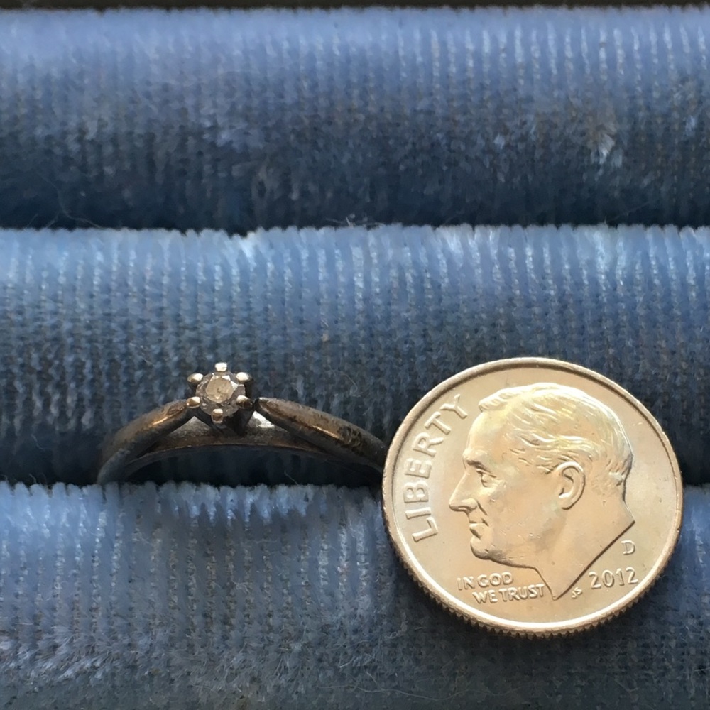 Diamond solitaire ring